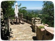 ‘Old House’ gardens and terraces with breathtaking views of Sibillini Mountains